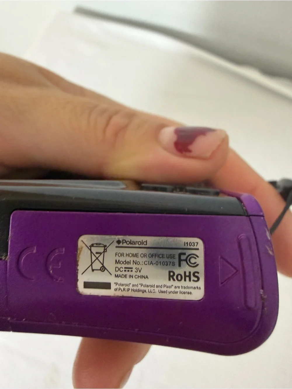 Polaroid Purple Compact Digital Camera - Portable Point & Shoot